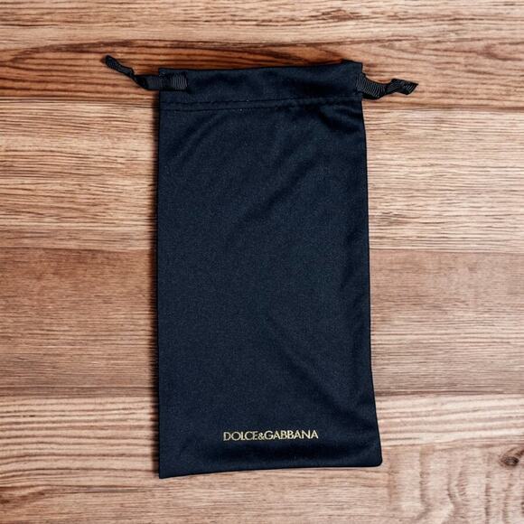 Dolce&Gabbana black microfiber drawstring bag - Picture 1 of 3